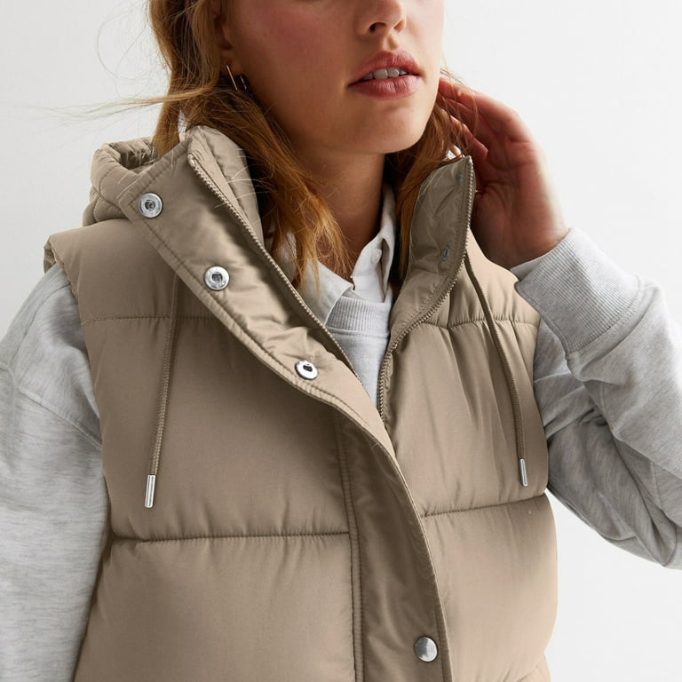 YDDIAN Oversized Long Down Vest for Women Outdoor Coats with Hood