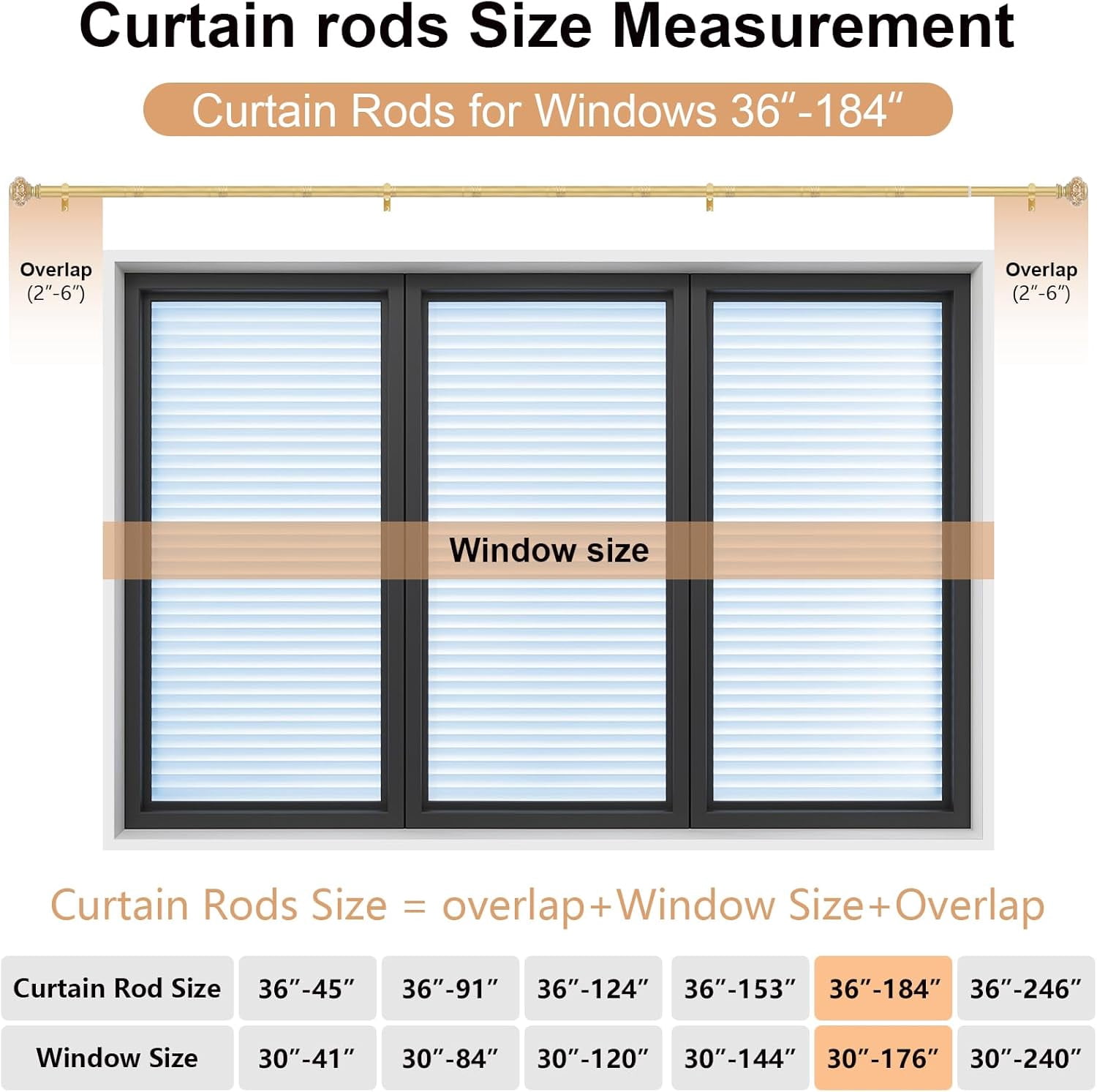 Silver Extra Long Curtain Rods for Windows 120 to 170 Inch, Decorative Vintage Crystal 1'' Curtain Rod with Silver Foil Finials, Adjustable Heavy Duty Easy Install Drapery Pole Set for Farmhouse