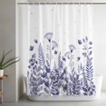 thumbnail image 5 of Purple Spring Floral Shower Curtain Set, Waterproof Shower Curtains for Bathroom, Watercolor Elegant Pastoral Flowers Washable Fabric Cloth Bath Curtain for Bathtub Decoration with Hooks 72x78 Inches, 5 of 9