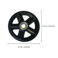 thumbnail image 2 of FONDOTIN 2Pcs Universal Door Roller Pulley Black Nylon for Kitchen Garage Barn Doors with Use, 2 of 6