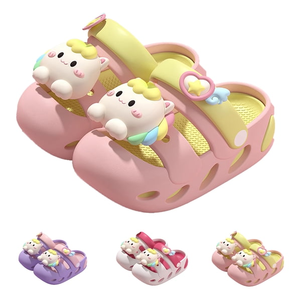 CHENge Kids Breathable Casual Clogs Air Flow Holes Design Lightweight Shoes for Summer Heat Playground Fun