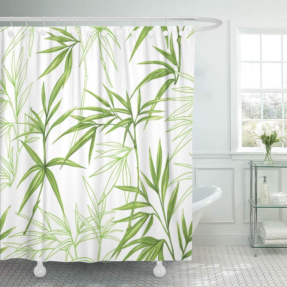 bamboo bathroom curtains
