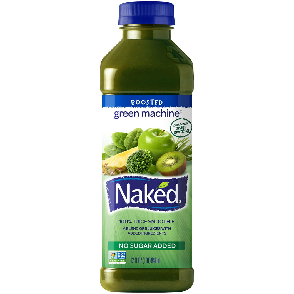 Naked Juice Boosted Smoothie, Blue Machine, 15.2 oz Bottle