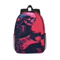 thumbnail image 1 of Lukts Rock Skull Guitarist Pattern 15 Inch Student Backpack, Waterproof Laptop Backpack with Adjustable Shoulder Straps, Lightweight Travel, Campus Backpack, Unisex, 1 of 6