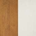 thumbnail image 7 of Nathan James Barker Counter Height Solid Wood Barstool with Upholstered Cushion, Backless Island Stool with Rubberwood Legs and Natural Textured Linen Upholstery for Kitchen, Brown/White, 7 of 7