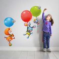 thumbnail image 2 of Pegatinas de pared con diseño de ardilla, conejo y globo, para niños, bebés, hogar, habitación infantil, bricolaje, arte decorativo adhesivo., 2 of 5