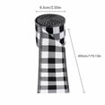 thumbnail image 2 of Black and White Checkered Wired Ribbon, 1 Roll, Buffalo Check Pattern, for Christmas Tree and Mantel Decoration, Craft Ribbon, 2 of 4
