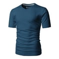 thumbnail image 2 of H2H Mens Basic Fashion V-neck T-shirst FRENCHNAVY US M/ASIA L (CMTTS0197), 2 of 6