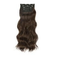 thumbnail image 1 of Thinsony High Temperature Fiber Long Wavy Clip-On Hair Extensions Soft Smooth Adjust Quantity For Best Look Dark brown 55CM, 1 of 6