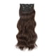 thumbnail image 1 of Extensiones de cabello con clip Vogacara aspecto natural Marrón oscuro 55CM, 1 of 6