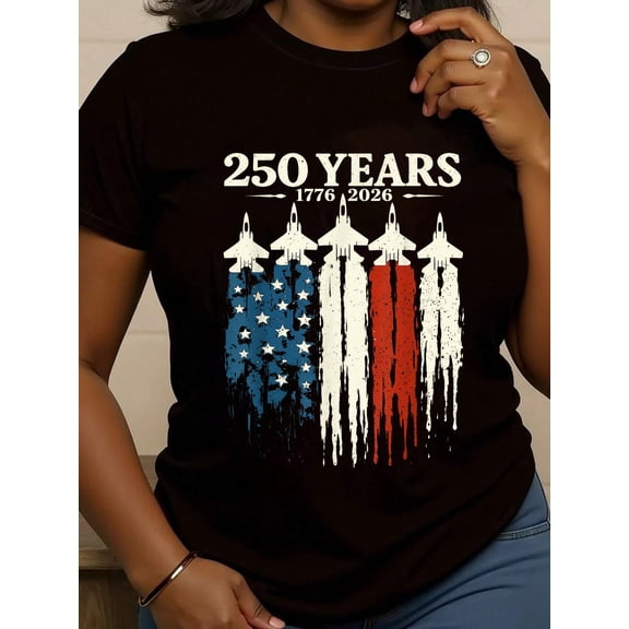 250 Anniversary USA Patriotic Flag 250th 4th of July 2026 T-Shirt