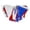 Red/White/Blue, variant on Water Gear 65200 Backstroke Flags-Red/White/Blue
