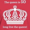 thumbnail image 3 of CafePress - The Queen Is 50 Long Live The T Shirt - Women's Traditional Fit Dark T-Shirt, 3 of 4