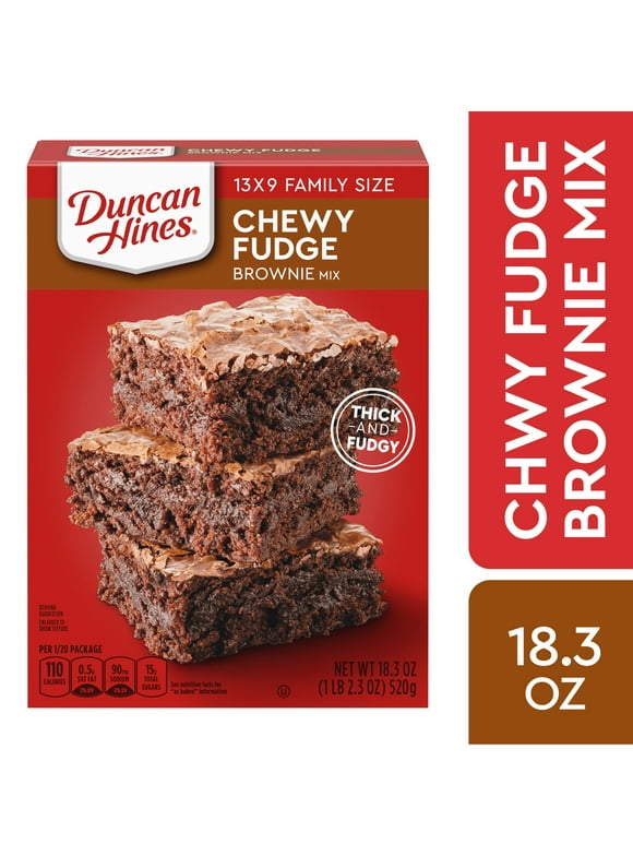 Duncan Hines Chewy Fudge Brownie Mix, 18.3 oz