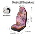 thumbnail image 6 of Uourmeti Polyester Fabric Auto Seat Protectors for Interior Accessories, Washable Protective Front Seat Cover Protector, Pink Spiderweb, 6 of 12