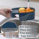 thumbnail image 2 of Sink Strainer Colander Drain Basket, Kitchen Waste Corner Food Strainer (Blue), 2 of 5