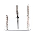 thumbnail image 3 of 4 Holes Guitar Neck Plate Mounting with Screws Instrument Professional Musician Beginners Repairing Board Maintenance Accessory Professional Learner Type 1, 3 of 9
