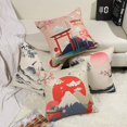 thumbnail image 5 of Funda de cojín japonesa Fuji Ukiyo-e en funda de almohada para sofá, coche, hogar, cama, decoración de 45 x 45 cm, juego de 4 piezas (estilo japonés A), estilo japonés Ukiyoe, lino, 5 of 5