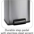 Tramontina 13 Gallon Step Trash Can Stainless Steel Includes 2