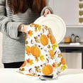 thumbnail image 6 of SKYSONIC Pretty Pumpkin Kitchen Dish Towel Set,Drying Kitchen Towels Tea Towels 1Pcs 28"x18", 6 of 7