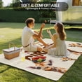 thumbnail image 4 of Giraffe Outdoor Rug for Patio/Deck/Porch, Non-Slip Large Area Rug 4 x 6 Ft, Red Love Heart Animals Plaid Indoor Outdoor Rugs Washable Area Rugs, Reversible Camping Rug Carpet Runner, 4 of 8