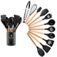 thumbnail image 1 of Utensilios de cocina de silicona con mango de madera de colores para el hogar, juego de 11 piezas, utensilios de cocina, 1 of 6