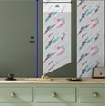 thumbnail image 6 of Ambesonne Retro Peel & Stick Wallpaper for Home, Eighties Style Futuristic, 13"x36", Pale Blue Plum Pink, 6 of 6