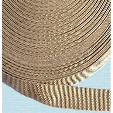 10 Yards - Beige - 1" polypropylene webbing