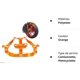 thumbnail image 4 of Correa de Amarre Universal para Rueda Trasera para Motocicletas, Correa de Tensión para Rueda Trasera para Transporte de Autos, Correa de Fijación para Vehículos de Motocicletas Eléctricas (Naranja), 4 of 5