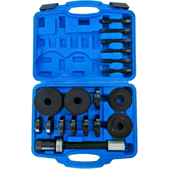 19 PCS Universal Bearing Press Kit for Front Wheel Drive Bearing Puller Set,Hub Removal Installation Tool Kit,Wheel Bearing Puller Tool Set