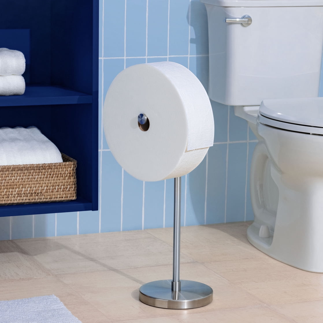 Charmin Ultra Soft Toilet Paper, Forever Roll Starter Kit, 1 Holder, 2 Rolls, 2-Ply Bath Tissue