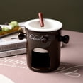 thumbnail image 2 of Glass&Bottle Set Chocolate Fondue Cup with Fork - Mini Chocolate Fondue Set for Date Night and Celebrations Includes Fondue Cup and Fork Melting Cup for Evenings, 2 of 5