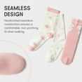 thumbnail image 5 of Balabala Girls Ruffle Crew Socks, 3-Pack Mixed Fabric Socks, Seamless Cute Kids Socks for Everyday Wear (3–11 Years), 5 of 6