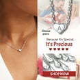 thumbnail image 3 of ChicSilver Dainty Initial Heart Necklace Trendy 925 Sterling Silver Cute Heart Pendant Choker Necklaces Letter Jewelry Gifts for Women, 3 of 9