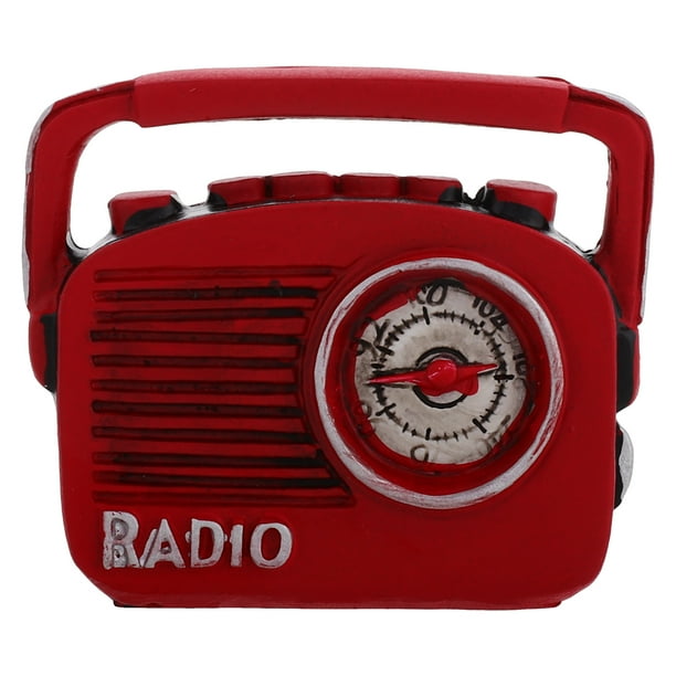 Decoración de modelado de radio en miniatura retro Modelo de radio de resina vintage Radio en miniatura vintage Accesorio de modelado de radio en miniatura Decoración