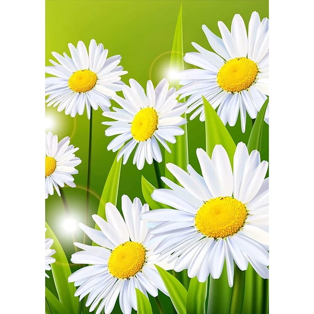Cuadros Decorativos (DB3218) Flor vibrante Pintura de diamante DIY Diamante cuadrado 5D Costura (B2415) 20X30cm Tmvgtek embutido en tela
