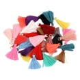 thumbnail image 1 of 100 piezas multicolor Mini borlas DIY pequeño borlas llavero borla para pendiente llavero artesanía suministros, 1 of 9