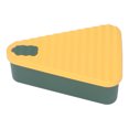 thumbnail image 5 of Reusable Pizza Storage Container Food Grade Silicone Pizza Storage Box with Lid Yellow Green, 5 of 5