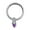 Silver Op38, variant on Titanium Micro Cubic Zirconia Hinged Nose Hoop Ring Body Jewelry Unisex