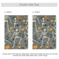 thumbnail image 4 of Yayeee Garden Flag 12" x 18" Double Sided Outdoor Yard Lawn Holiday Decorations, Halloween Dancing Skeleton, 4 of 6