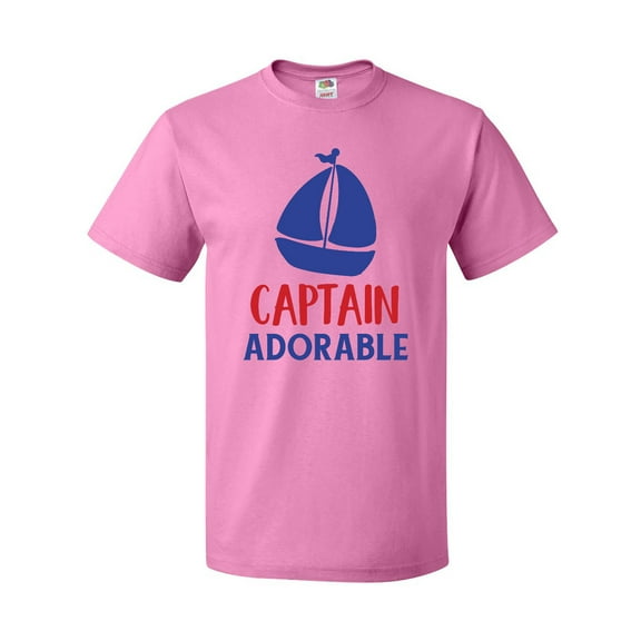 Inktastic Captain Adorable, Sail Boat, Sailing - Red Blue T-Shirt