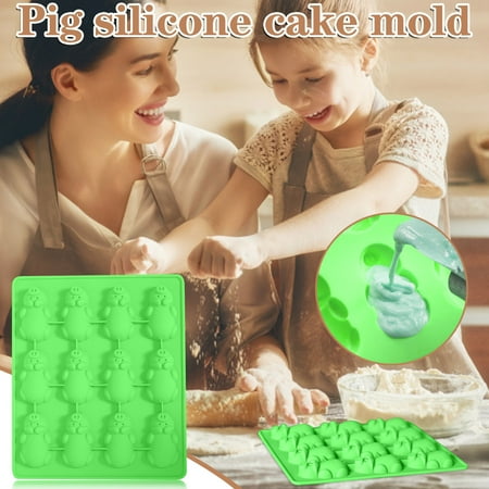 

Kitchen Gadgets Pig Silicone Mold Mold Chocolate Candy Multi-function Machine Baking Mold Tray Kitchen Organization and Storage