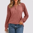 thumbnail image 2 of LIaqionyy Womens Long Sleeve Shirts Lace Tops Fall Fashion Outfits Business Casual Blouses Lightweight Sweater, 2 of 5