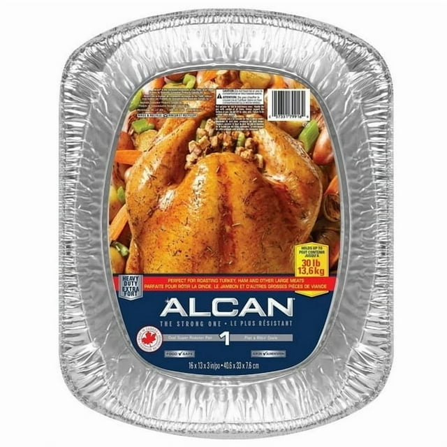 ALCAN® Essentials Plat de Cuisson en Aluminium, Rôtissoire Ovale Super Robuste, 1 Unité, ALCAN® Essentials Rôtissoire Ovale Robuste, 1 Unité