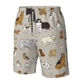 thumbnail image 4 of Fuzoiu Dog Animal Print Men's Beach Shorts,Men's Swim Trunks,Quick Dry Board Shorts with Pockets,Men's Bathing Suits for Surfing, Running, and Casual Wear-X-Large, 4 of 6