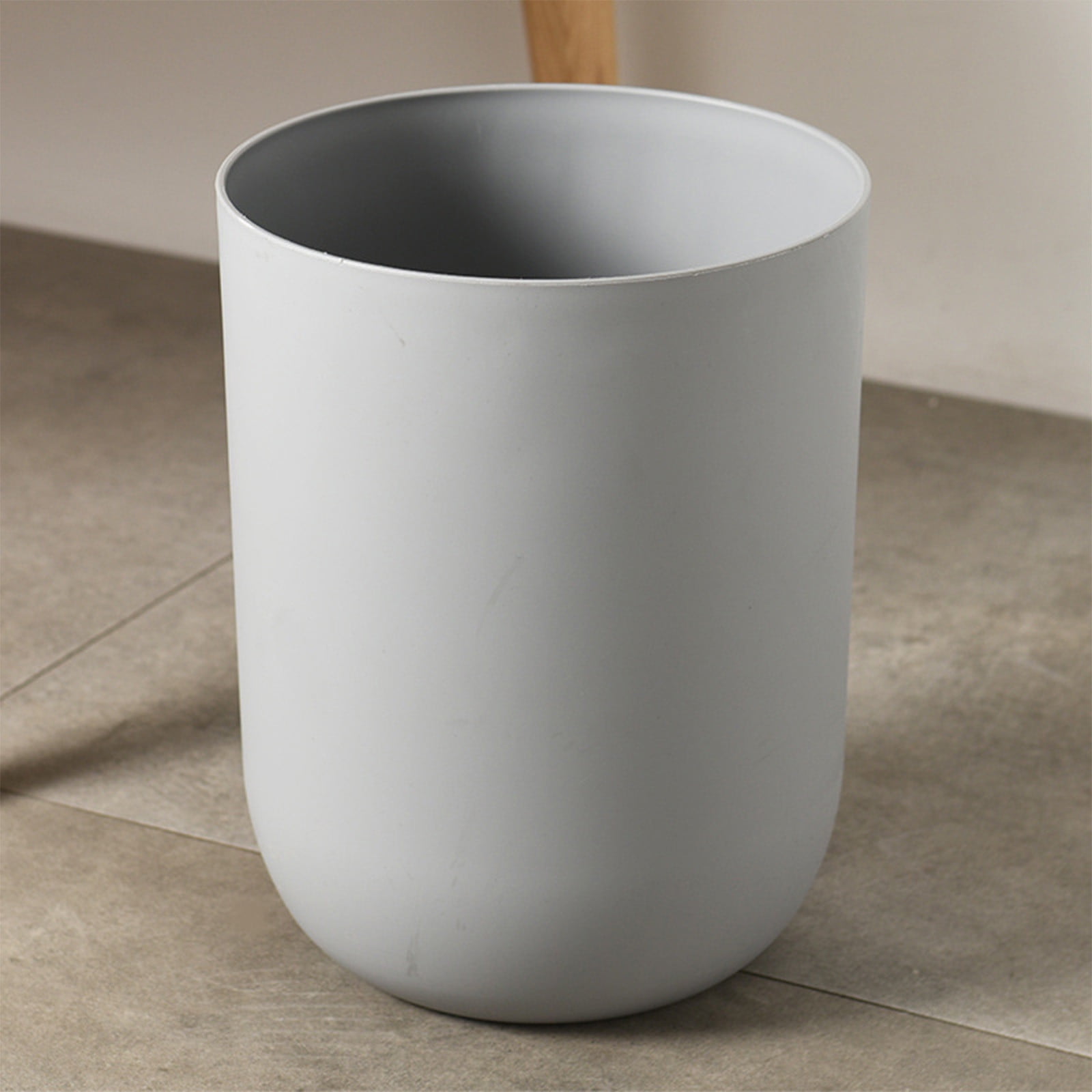 Qholemyo Round Thickened Large Capacity Trash Can Bathroom Living Room Indoor Kitchen Waste Bin Bathroom Trash Can Small Trash Can