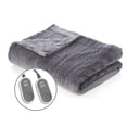 thumbnail image 1 of Pure Enrichment® PureRelief™ Radiance Deluxe Heated Blanket - 10 Heat Settings, Super Soft Micromink Velvet Fabric, LCD Controller, Auto Shut-Off Timer, Machine Washable - King Size Electric Blanket, 1 of 4