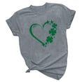 thumbnail image 5 of QIPOPIQ T-Shirts à Manches Courtes Col Rond pour Femmes T-Shirts de la Saint-Patrick T-Shirt Trèfle T-Shirt Vert Imprimé Cœur Tunique Hauts T-Shirts pour Filles Cadeau T-Shirts Graphiques Offres, 5 of 5