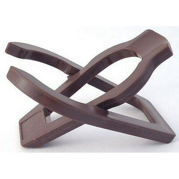 Single Brown Plastic Folding Tobacco Pipe Stand Rack Holder Pipe Rest - 1036
