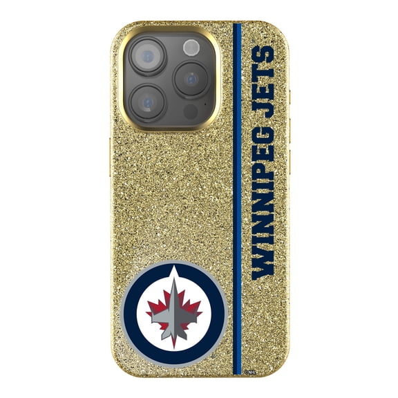 Keyscaper Gold Winnipeg Jets Sidebar Bling iPhone Case